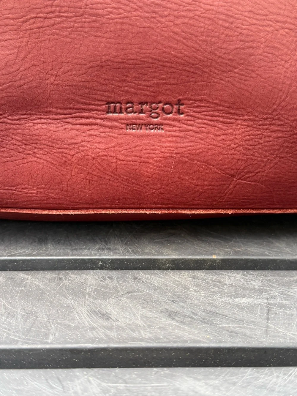 Margot New York Dani Burgundy Leather Satchel